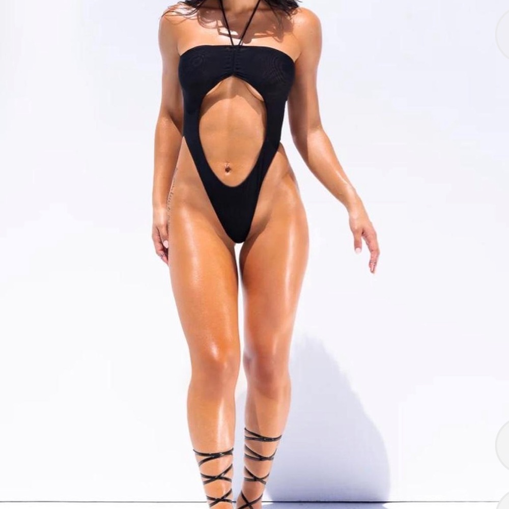 Brand new ONE-PIECE MESH SWIMSUIT - BLACK. With tags and original packaging.